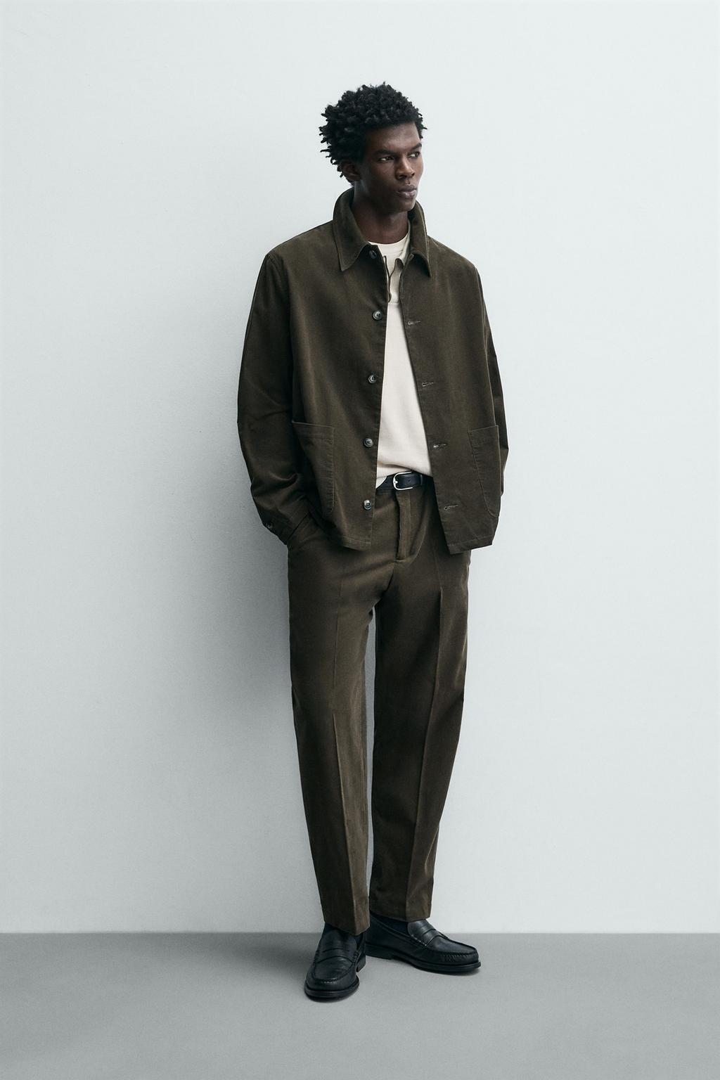 ВЕЛЬВЕТОВАЯ КУРТКА-РУБАШКА С КАРМАНАМИ