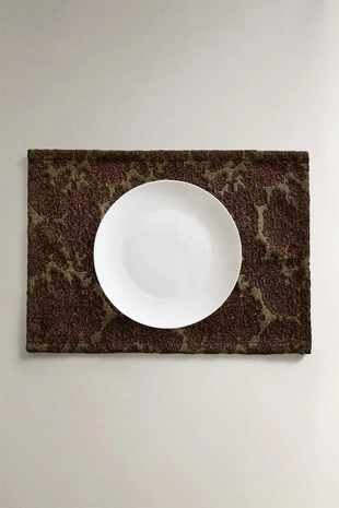 Салфетка из жаккарда с растительными мотивами- Заказать в России