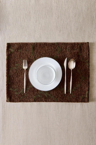 Салфетка из жаккарда с растительными мотивами- Заказать в России