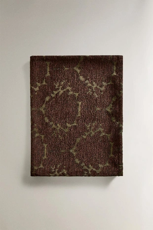 Декоративный бегунок для стола с растительным узором из жаккарда- Заказать в России