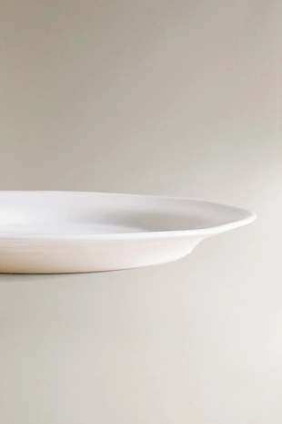 Белая стеклянная десертная тарелка- Заказать в России