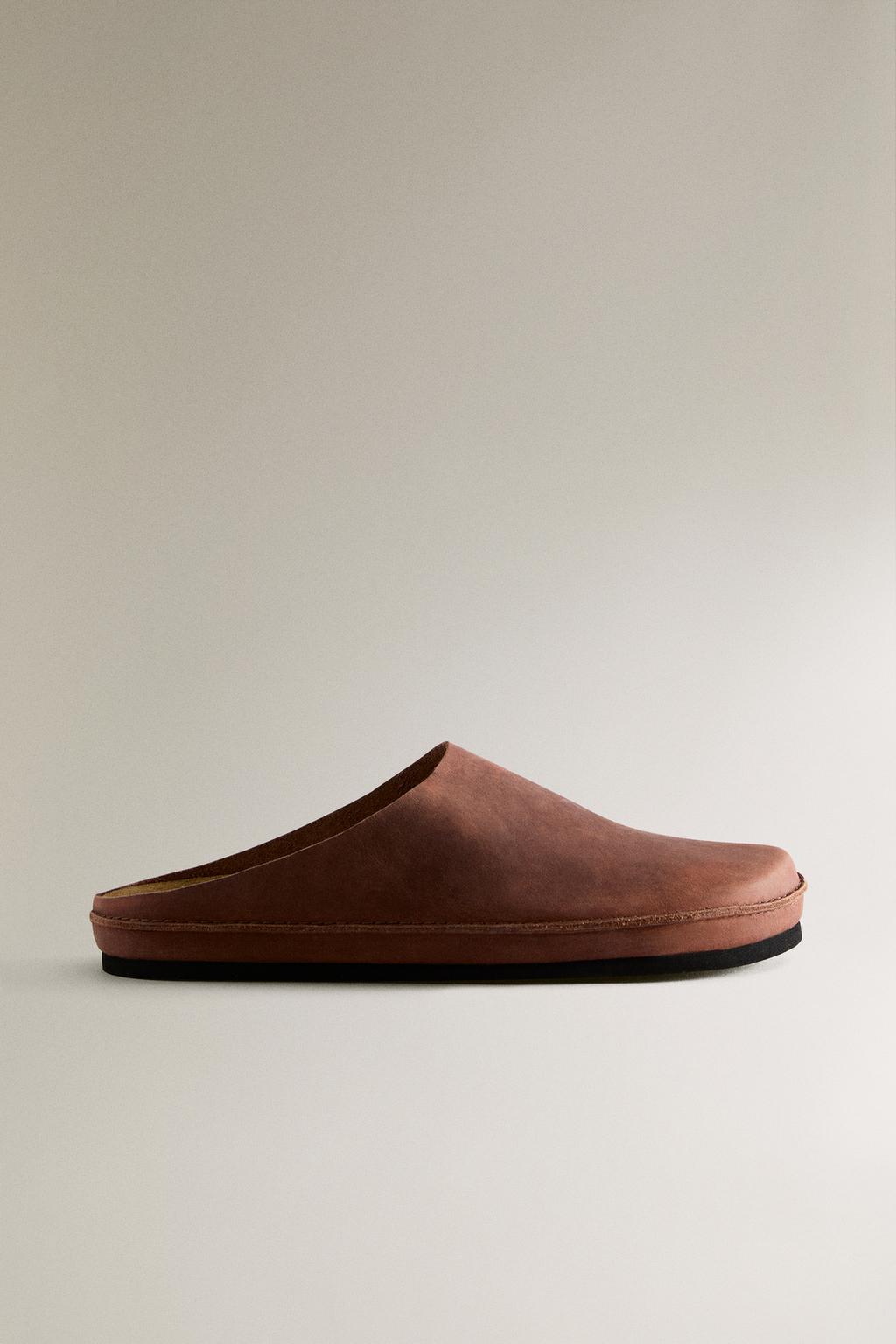 Минималистичные кожаные сабо