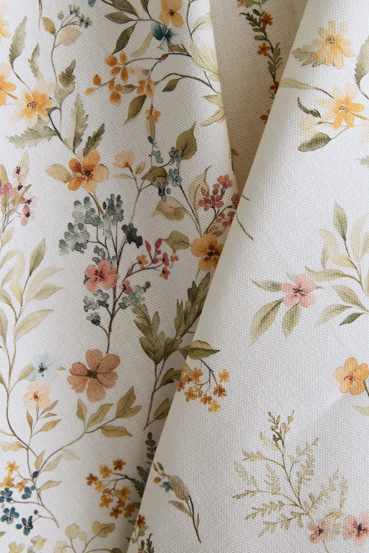 Набор из двух чайных полотенец с цветочным принтом