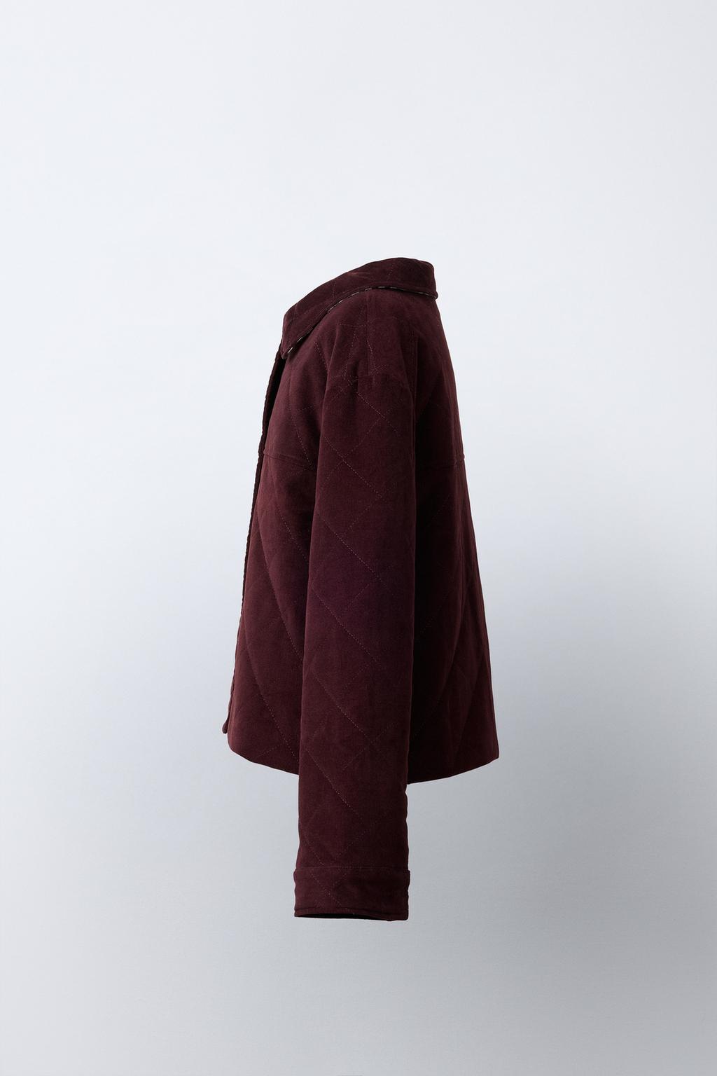 ВЕЛЬВЕТОВАЯ КУРТКА С КРУГЛЫМ ВОРОТНИКОМ