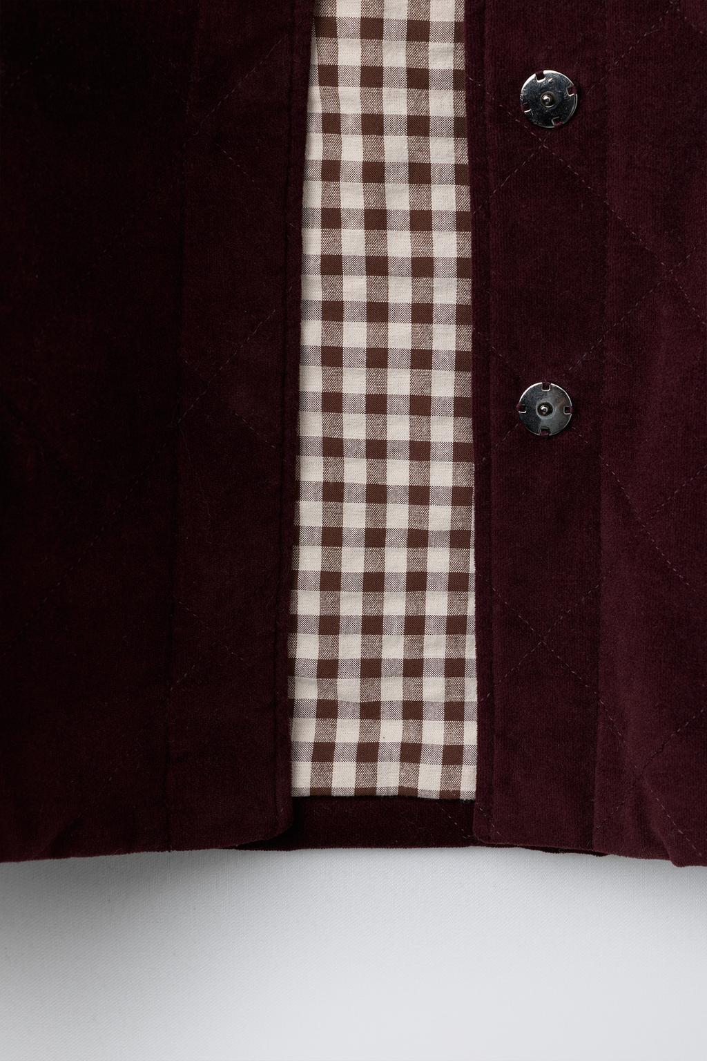 ВЕЛЬВЕТОВАЯ КУРТКА С КРУГЛЫМ ВОРОТНИКОМ