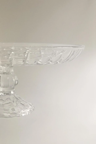 Стеклянная подносная тарелка с выпуклым алмазным дизайном- Заказать в России