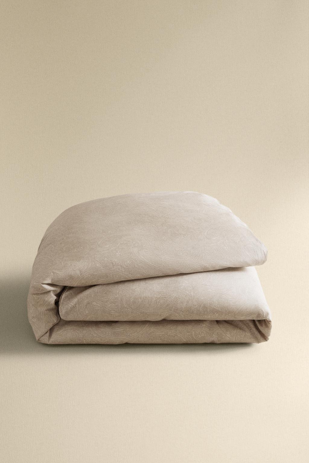 Покрывало из сатина с рисунком пэйсли