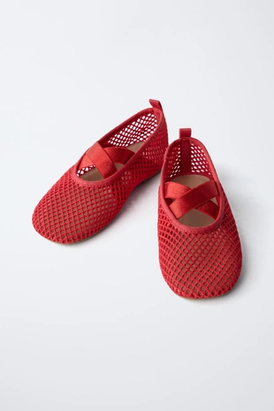 Балетки из сетчатой ткани- Заказать в России