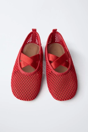 Балетки из сетчатой ткани- Заказать в России