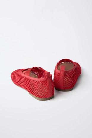 Балетки из сетчатой ткани- Заказать в России