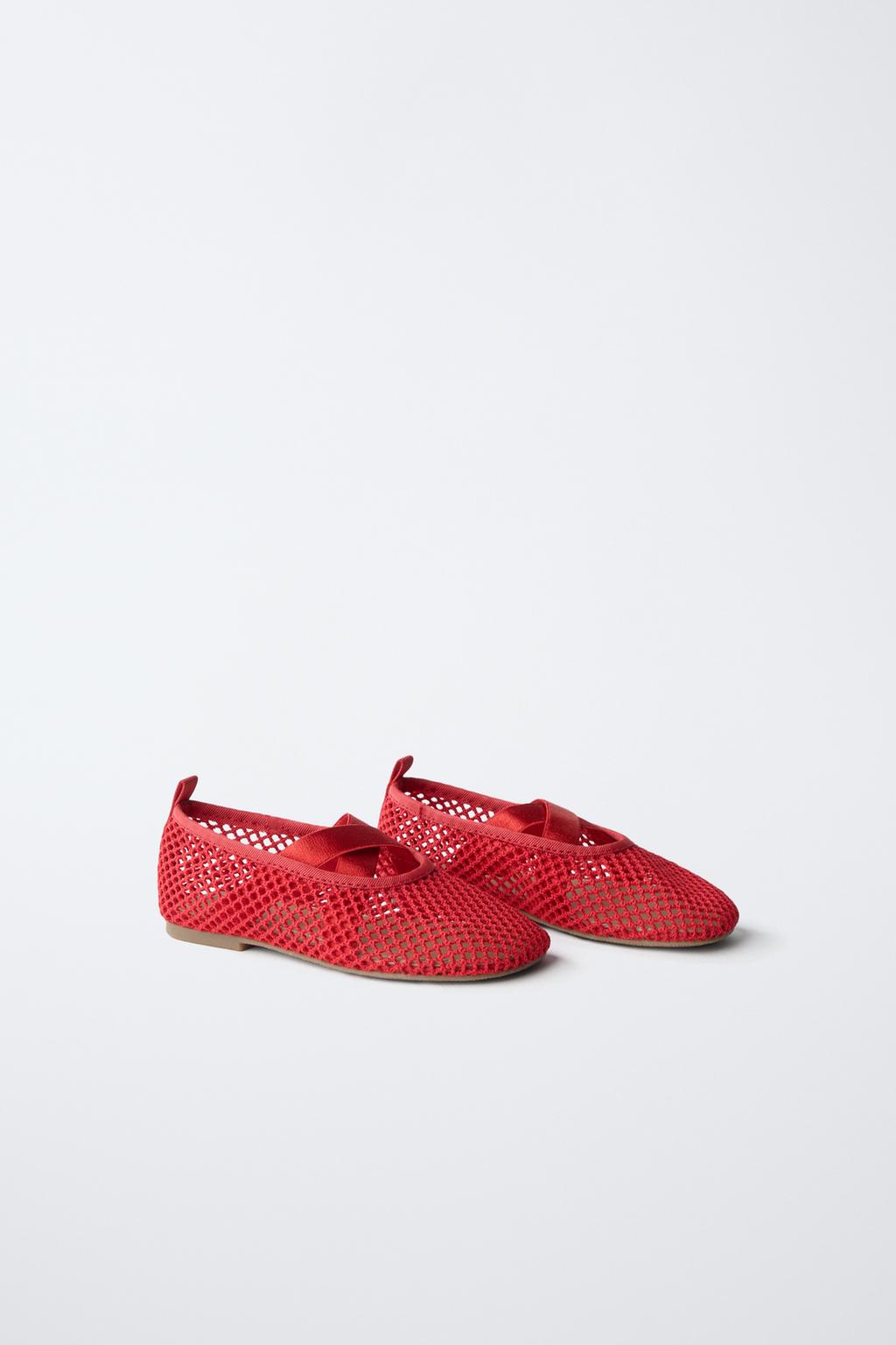 БАЛЕТКИ ИЗ СЕТЧАТОЙ ТКАНИ