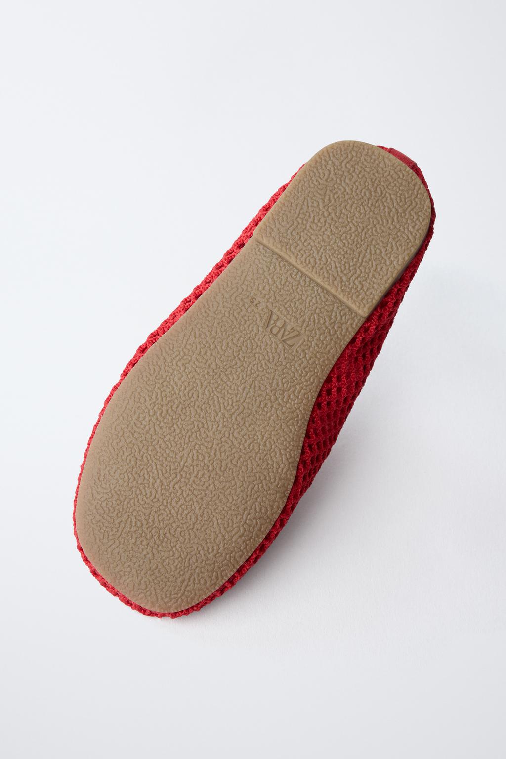 БАЛЕТКИ ИЗ СЕТЧАТОЙ ТКАНИ