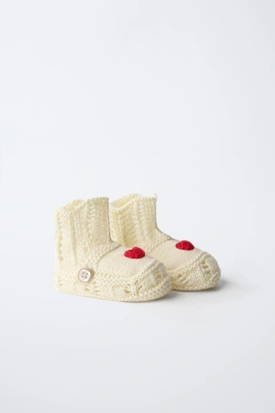 Ecru White | 8006/730/002 - Zara Ботильоны с сердечками