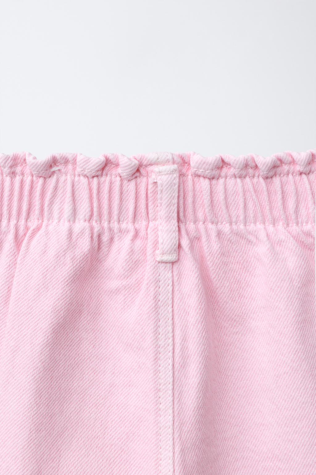 БРЮКИ BAGGY ИЗ САРЖИ С КАРМАНАМИ-СЕРДЕЧКАМИ