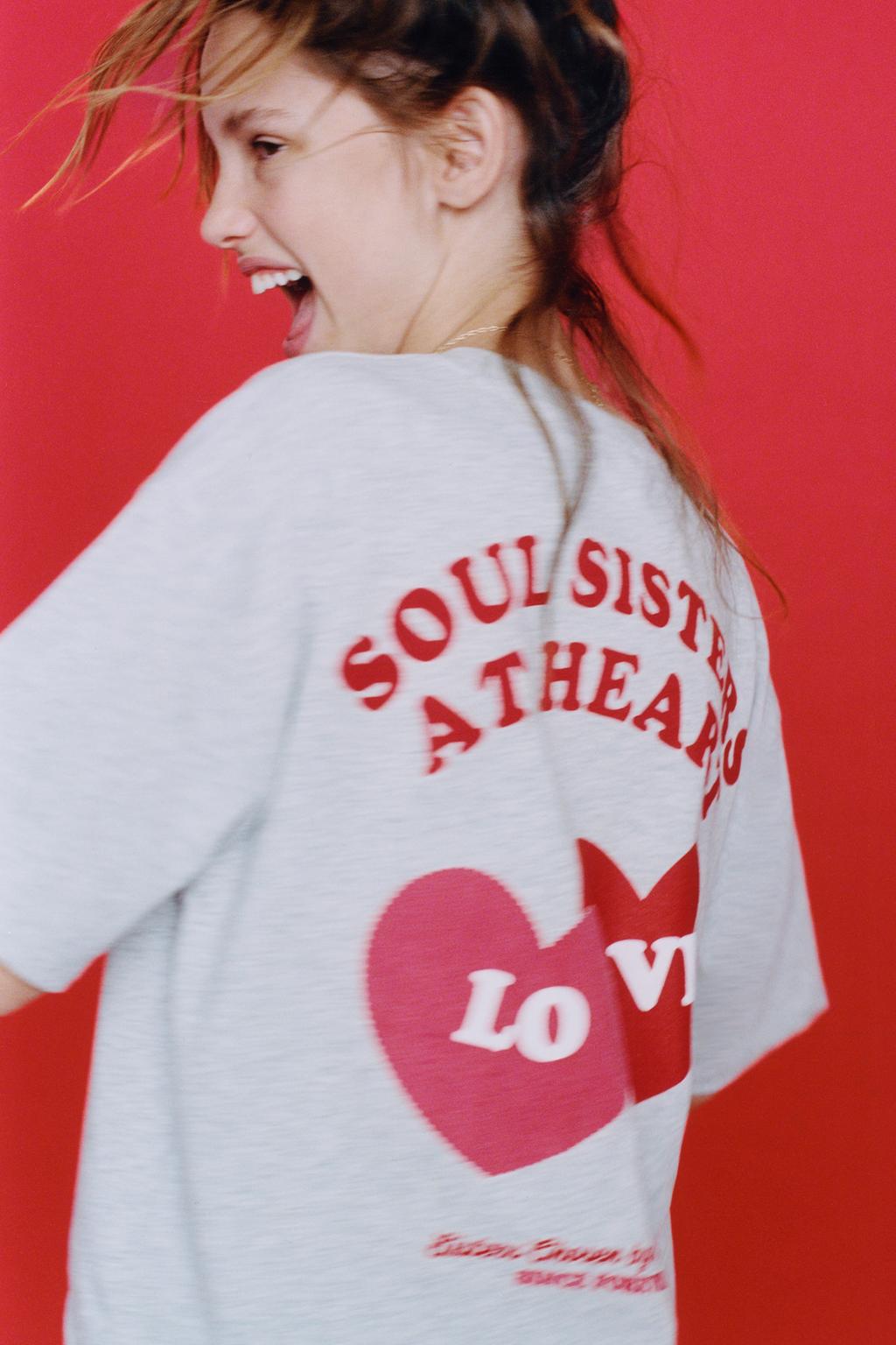 ФУТБОЛКА С ПРИНТОМ «СЕРДЦА»