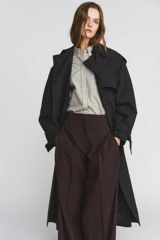 ТРЕНЧ В КЛЕТКУ коллекция Zara «ZW» 