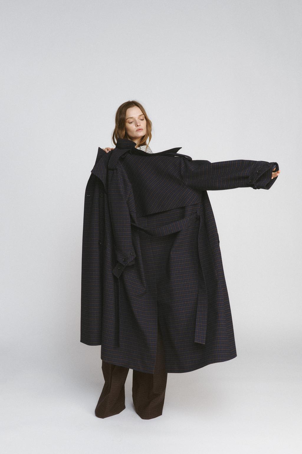 ТРЕНЧ В КЛЕТКУ ZW COLLECTION LIMITED EDITION