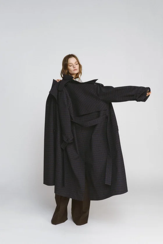 ТРЕНЧ В КЛЕТКУ коллекция Zara «ZW» 