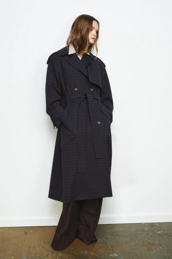 ТРЕНЧ В КЛЕТКУ коллекция Zara «ZW» 