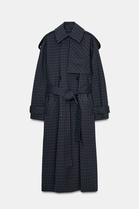 ТРЕНЧ В КЛЕТКУ коллекция Zara «ZW» 