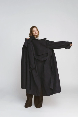 Тренч в клетку ZW COLLECTION LIMITED EDITION- Заказать в России