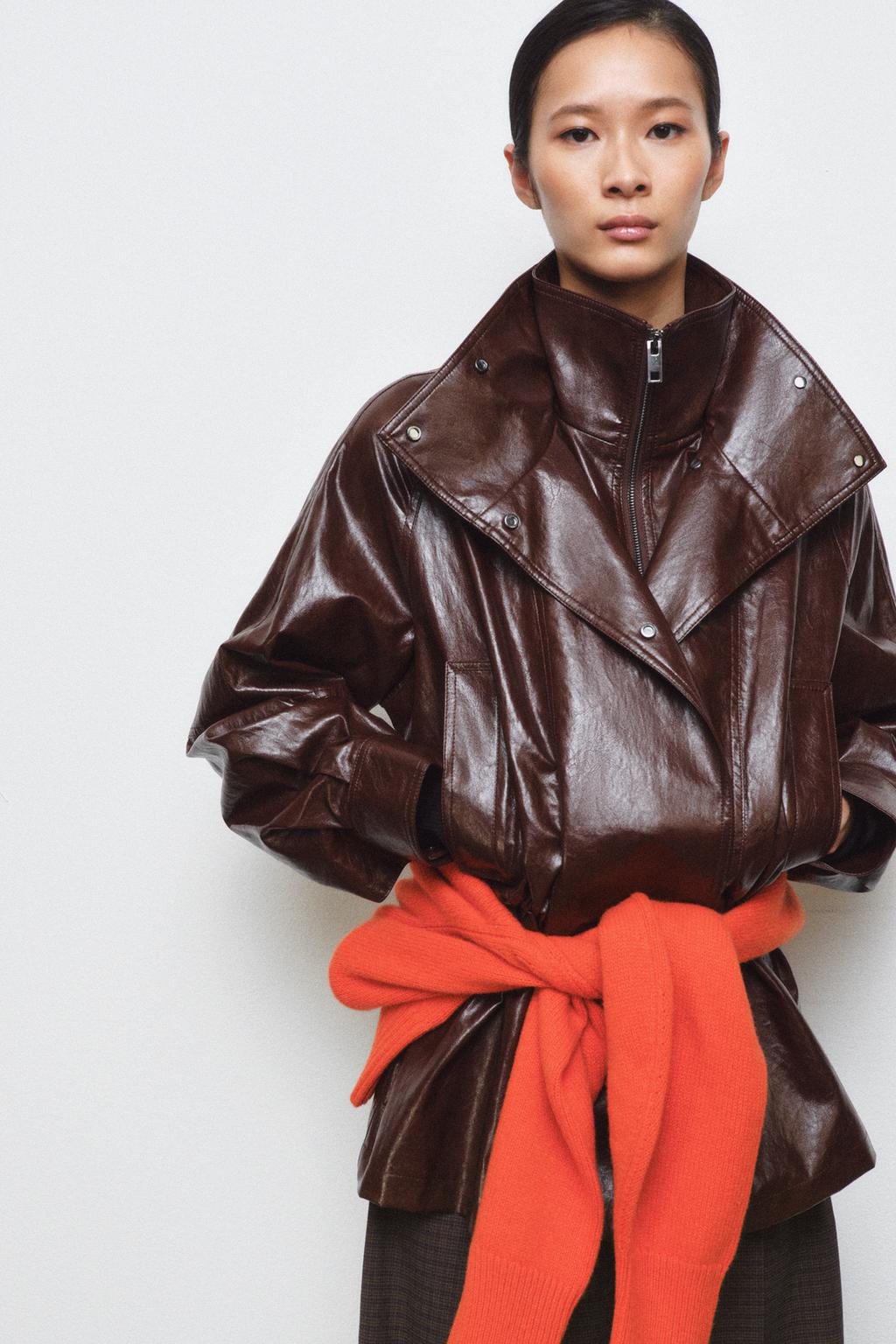 КУРТКА ИЗ ИСКУССТВЕННОЙ КОЖИ — ZW COLLECTION