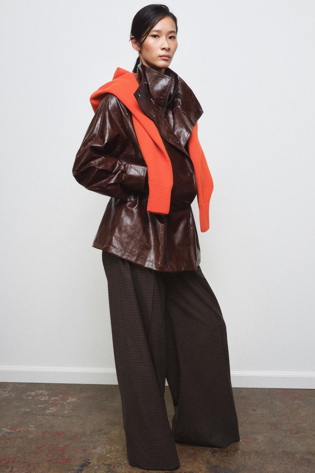 КУРТКА ИЗ ИСКУССТВЕННОЙ КОЖИ — ZW COLLECTION