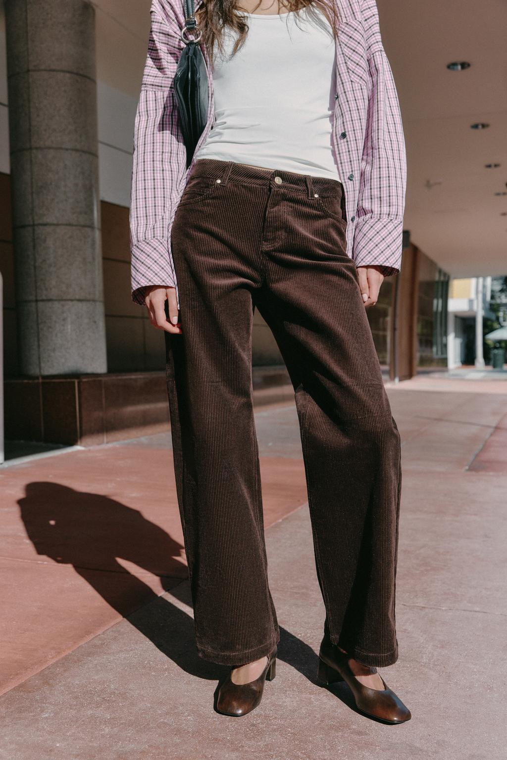 ВЕЛЬВЕТОВЫЕ БРЮКИ ПРЯМОГО КРОЯ