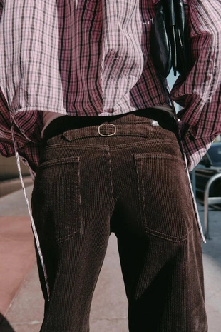 Вельветовые брюки прямого кроя- Заказать в России