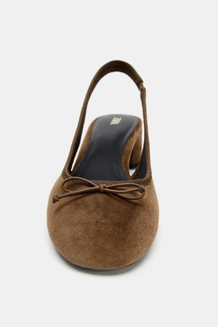 Кожаные туфли-мюли на каблуке- Заказать в России