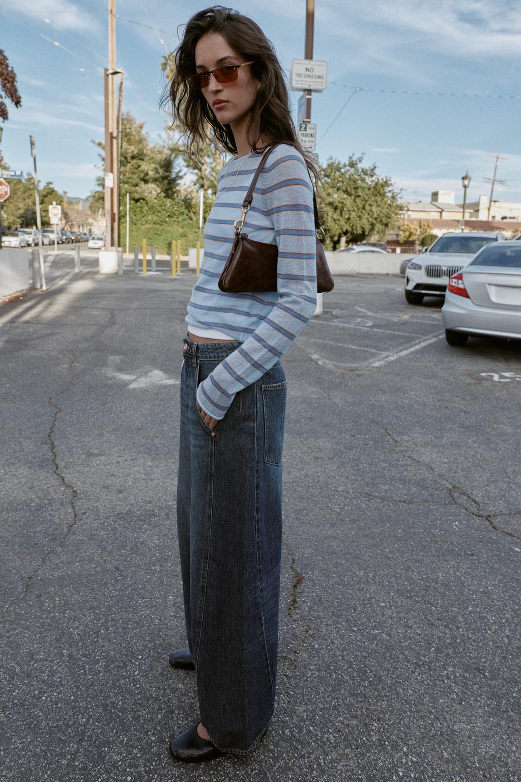 ДЖИНСЫ Z1975 WIDE LEG СВОБОДНОГО КРОЯ СО ШВАМИ