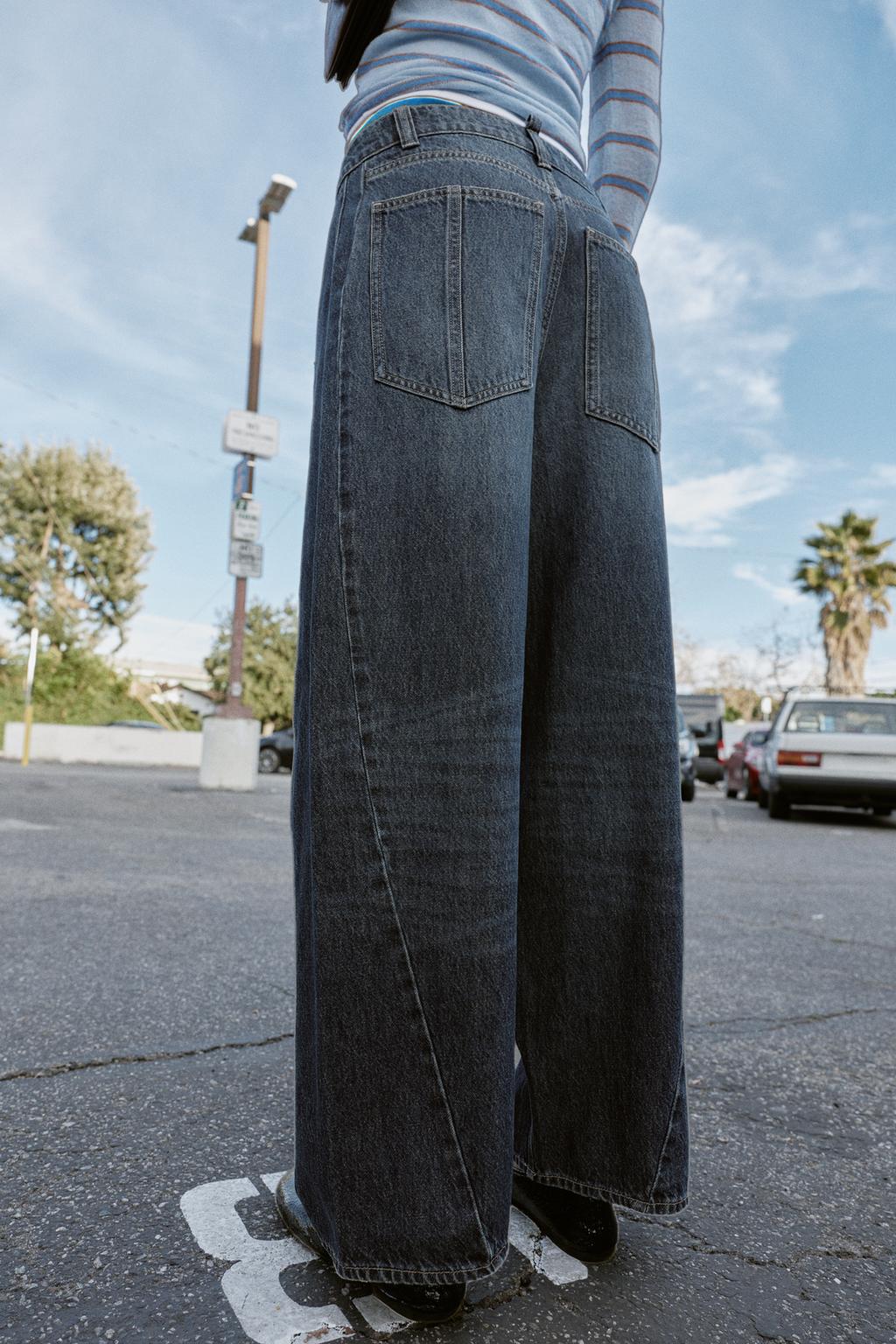 ДЖИНСЫ Z1975 WIDE LEG СВОБОДНОГО КРОЯ СО ШВАМИ