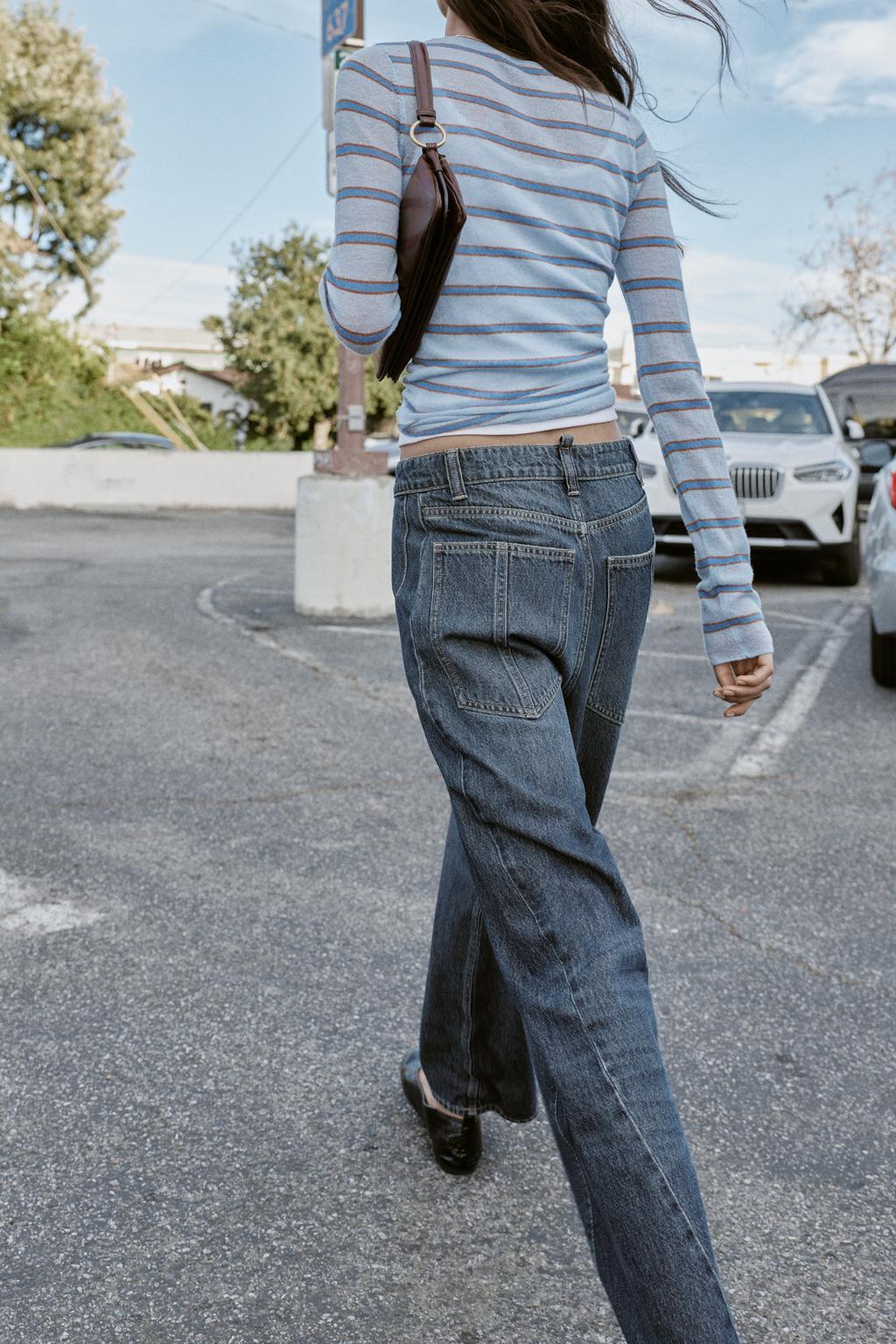 ДЖИНСЫ Z1975 WIDE LEG СВОБОДНОГО КРОЯ СО ШВАМИ