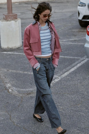 Джинсы Z1975 WIDE LEG свободного кроя со швами- Заказать в России