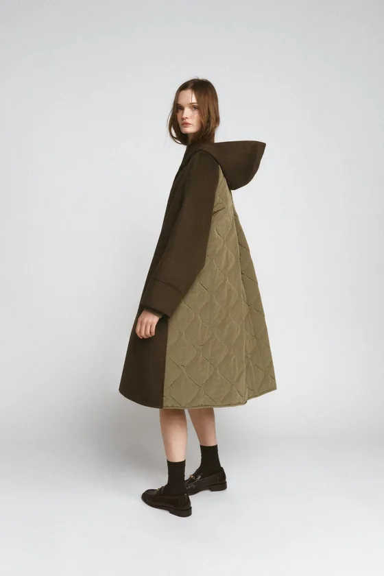ПАРКА ИЗ СМЕСОВОЙ ШЕРСТИ коллекция Zara «ZW» 