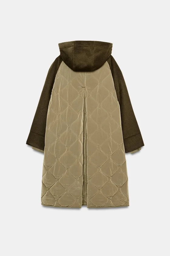 ПАРКА ИЗ СМЕСОВОЙ ШЕРСТИ коллекция Zara «ZW» 