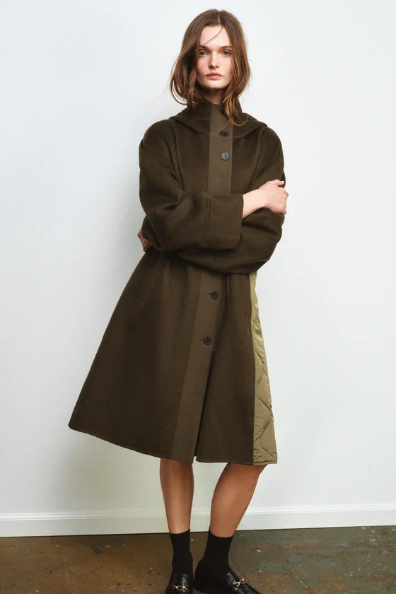 ПАРКА ИЗ СМЕСОВОЙ ШЕРСТИ коллекция Zara «ZW» 