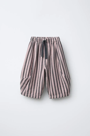 Брюки-аладдин в полоску- Заказать в России