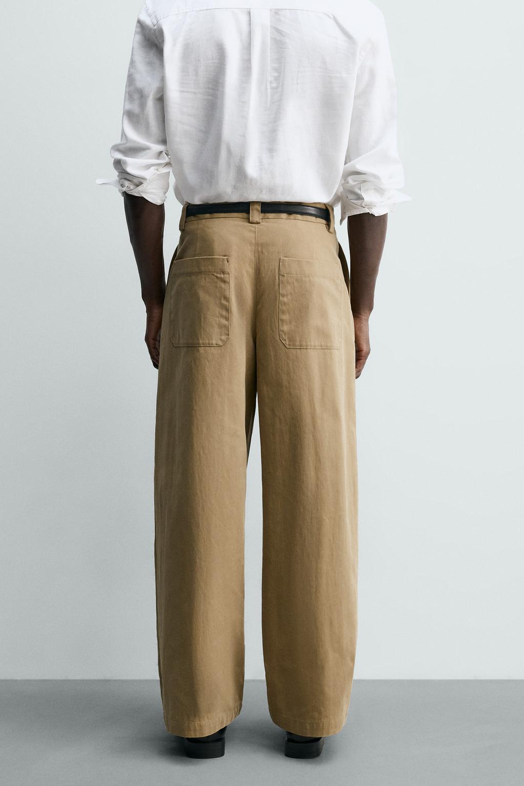 БРЮКИ BARREL FIT СО СКЛАДКАМИ