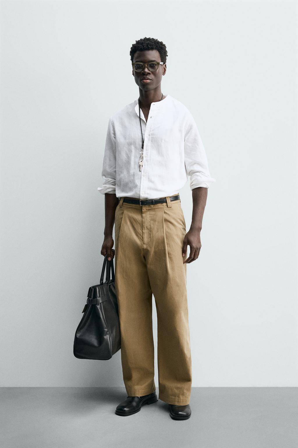 БРЮКИ BARREL FIT СО СКЛАДКАМИ