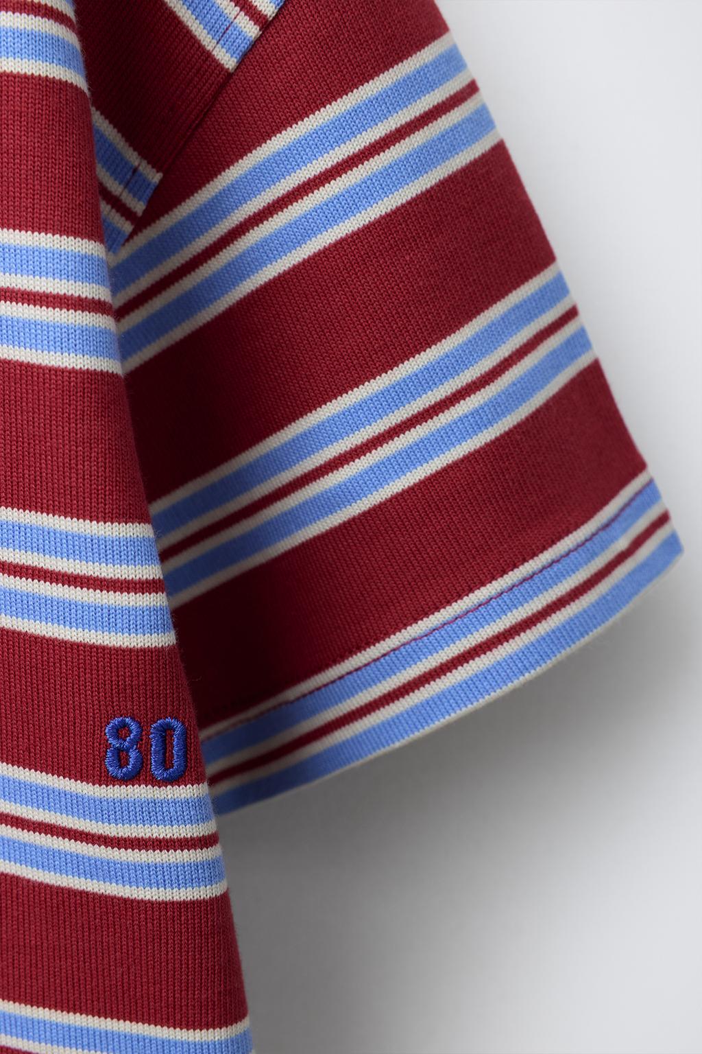 ФУТБОЛКА В ПОЛОСКУ С ВЫШИВКОЙ