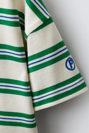 Футболка в полоску с вышивкой- Заказать в России