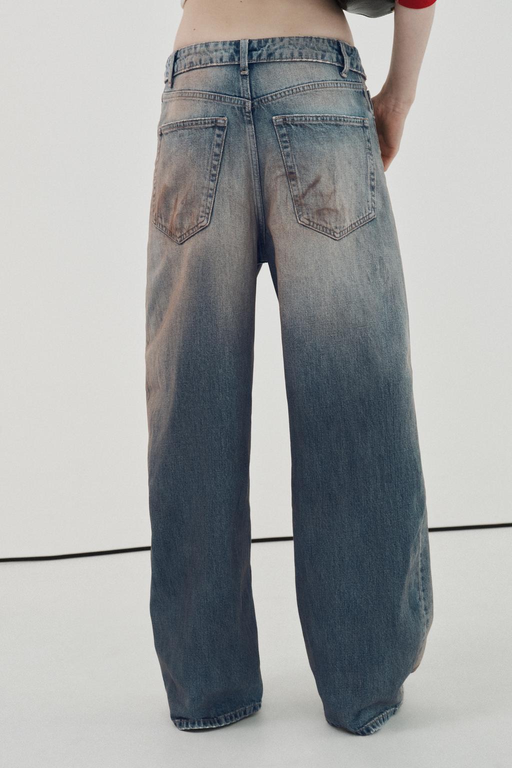 ДЖИНСЫ TRF СО СРЕДНЕЙ ПОСАДКОЙ И ОТВОРОТОМ НА ПОЯСЕ