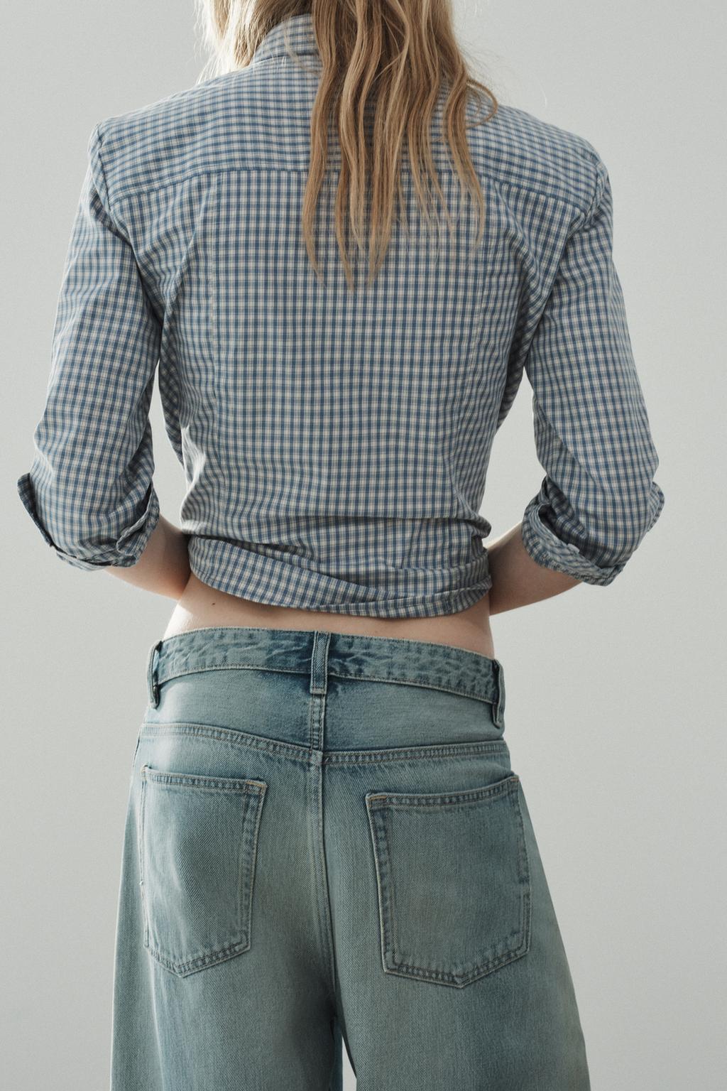 ДЖИНСЫ TRF BAGGY С ОТВОРОТАМИ