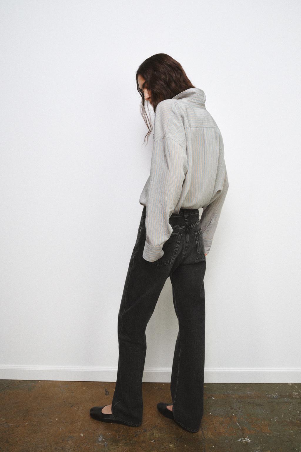 ДЖИНСЫ ПРЯМОГО КРОЯ СО СРЕДНЕЙ ПОСАДКОЙ — ZW COLLECTION