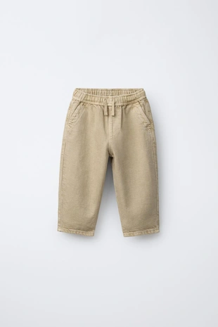 Брюки BAGGY из саржи- Заказать в России