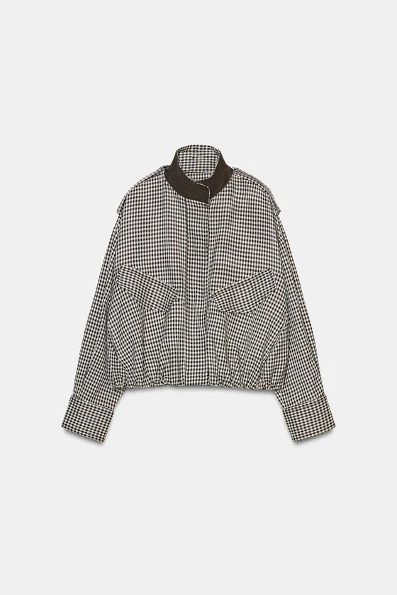 БОМБЕР В КЛЕТКУ — коллекция Zara «ZW»