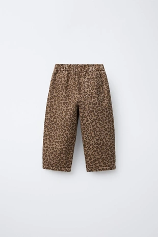 Брюки BAGGY с анималистическим принтом- Заказать в России