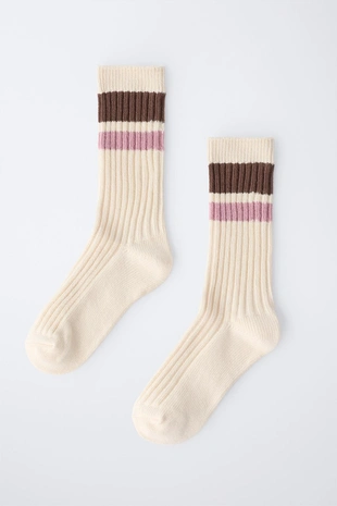 Высокие носки в полоску- Заказать в России