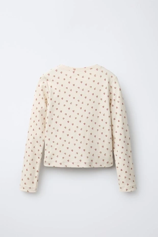 Футболка с цветочным принтом и надписью- Заказать в России